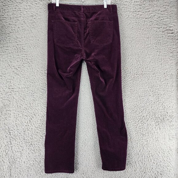 Chaps Jeans Womens 10 Purple Corduroy Stretch Mid Rise Straight *GUC* - Picture 8 of 11